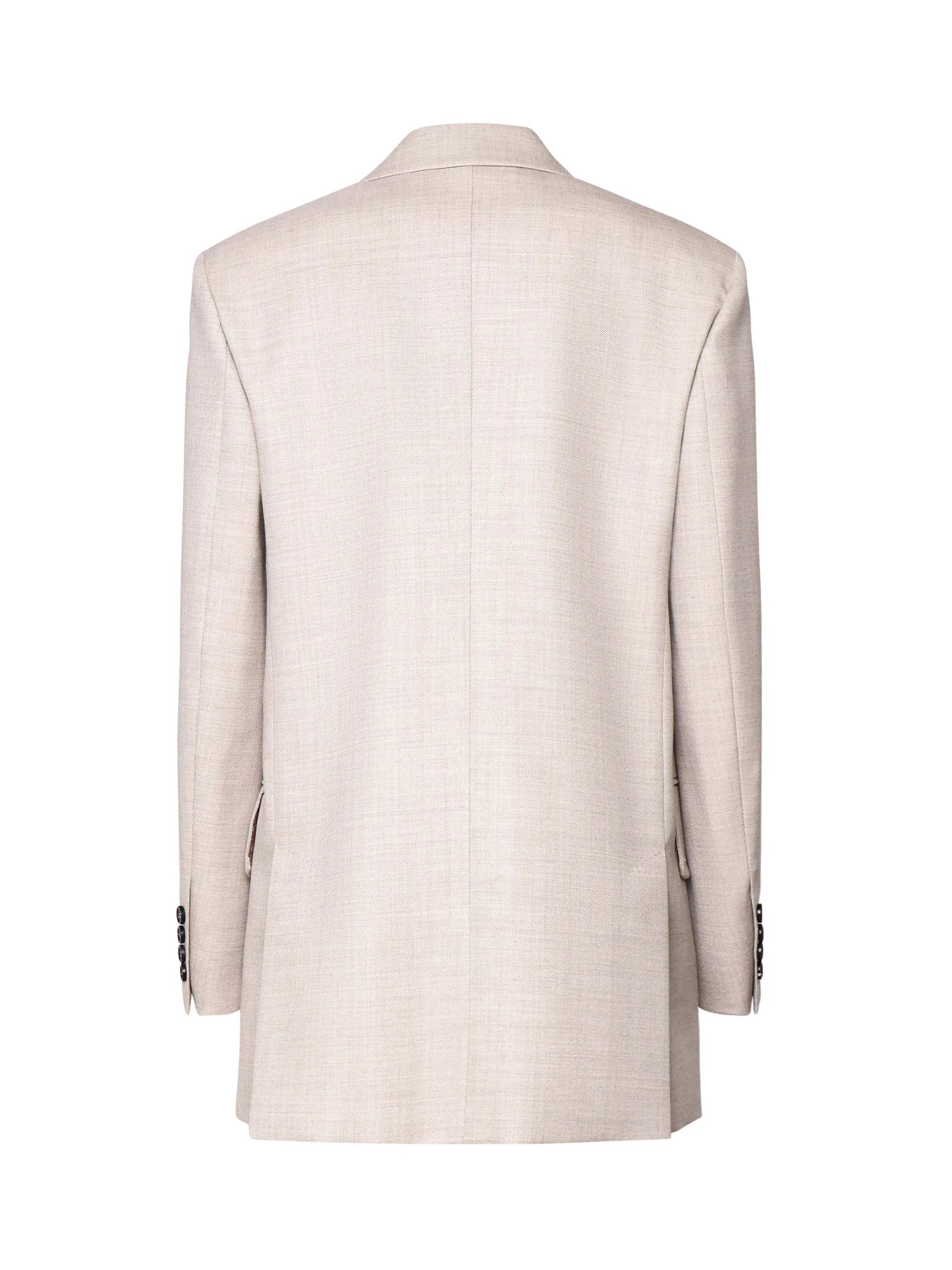 Beige Virgin Wool Blazer