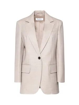 Beige Virgin Wool Blazer