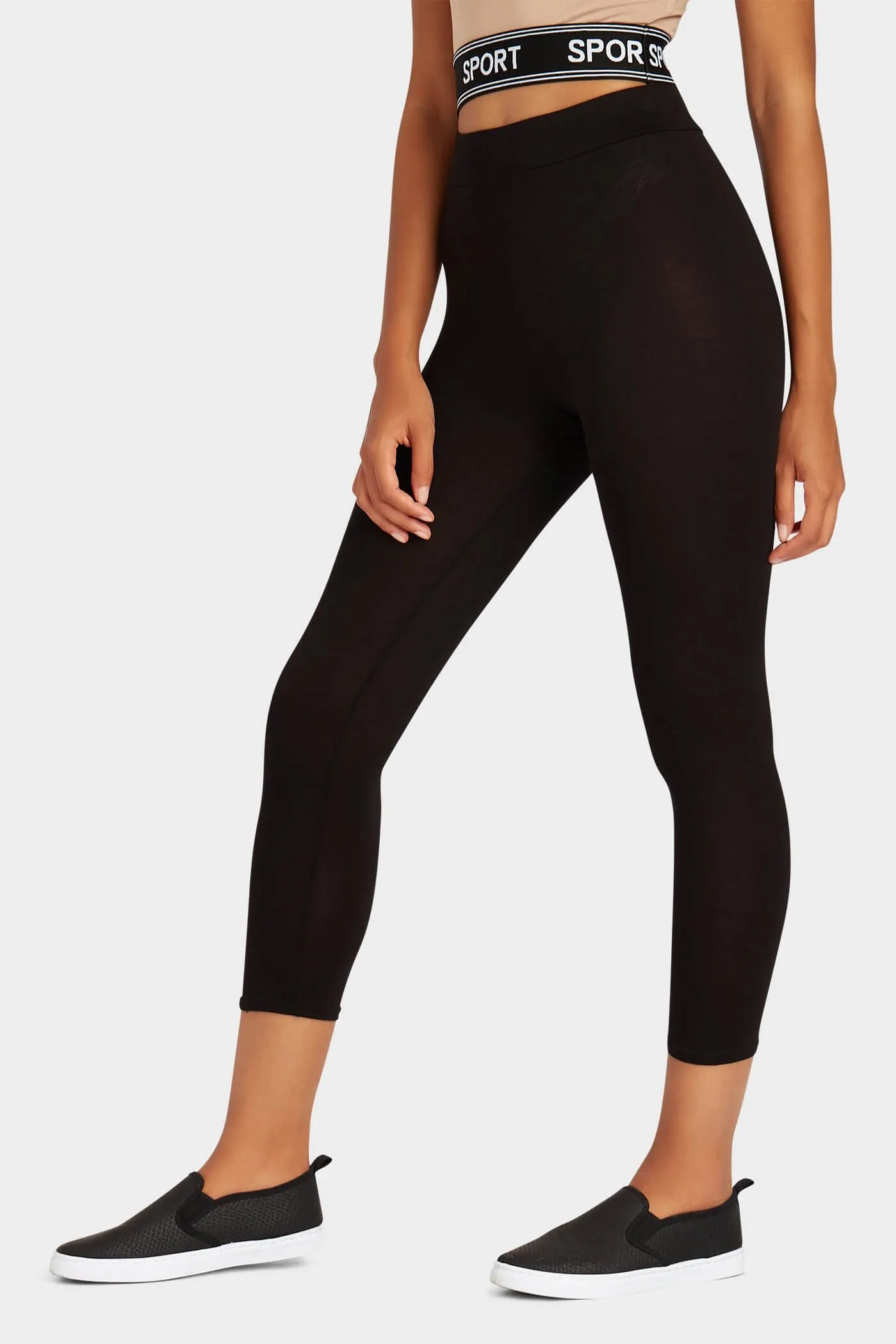 Black 3/4 Leggings