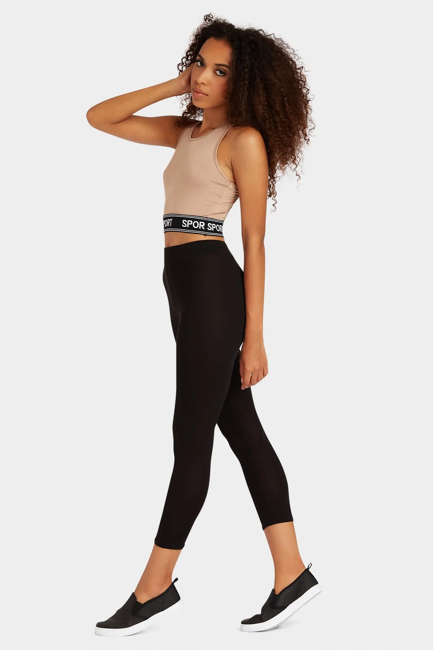 Black 3/4 Leggings