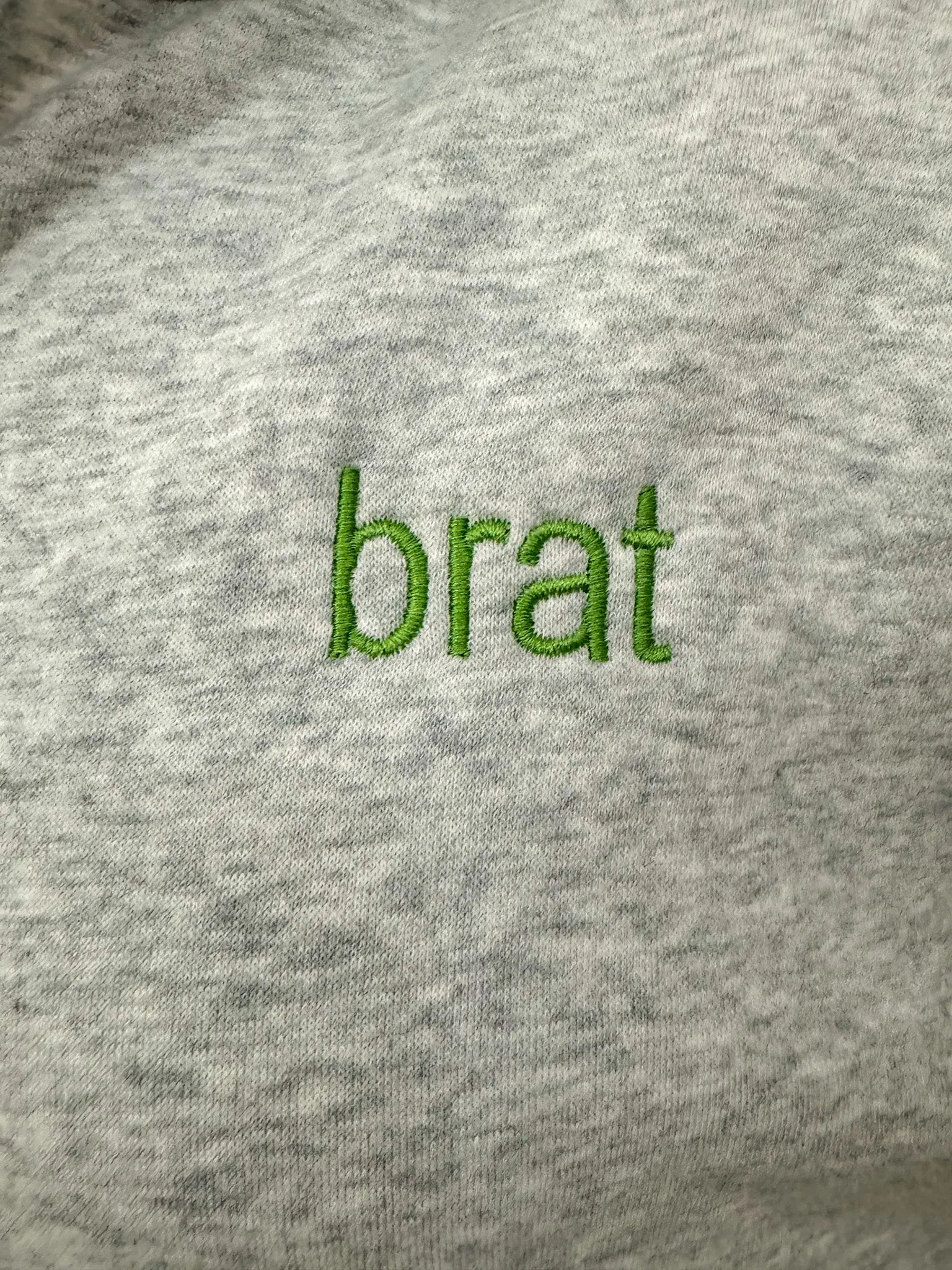 Brat Grey Zip Up Hoodie S