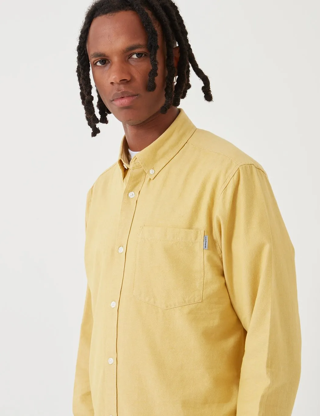 Carhartt-WIP Dalton Shirt (Heavy Rinsed) - Colza / Flour