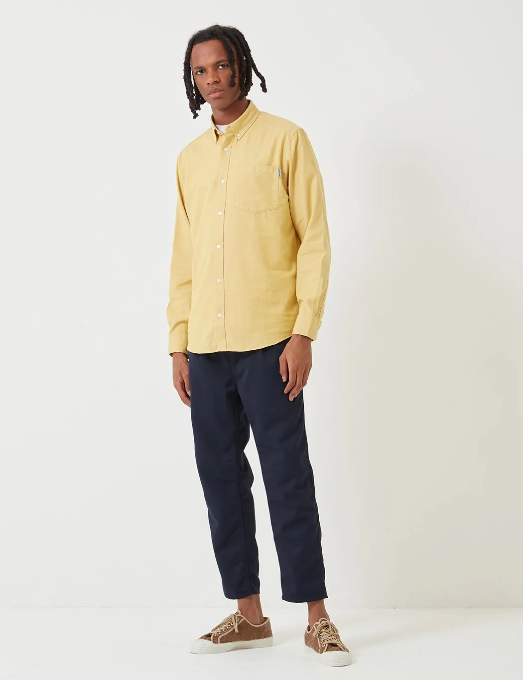 Carhartt-WIP Dalton Shirt (Heavy Rinsed) - Colza / Flour