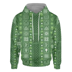 Collection Of Celtic Irish Happy St Patrick's Day 3D All Over Print Hoodie