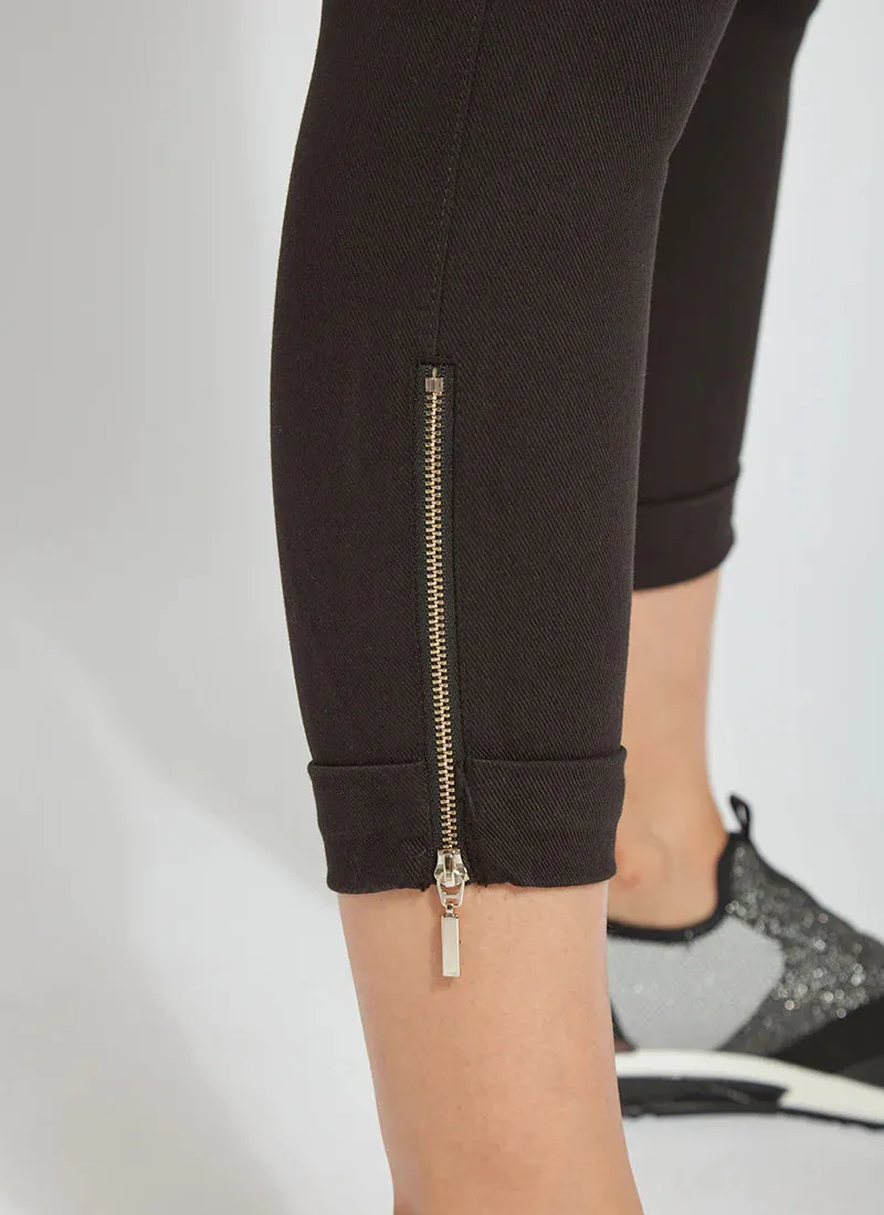 Denim Cuffed Crop Pant