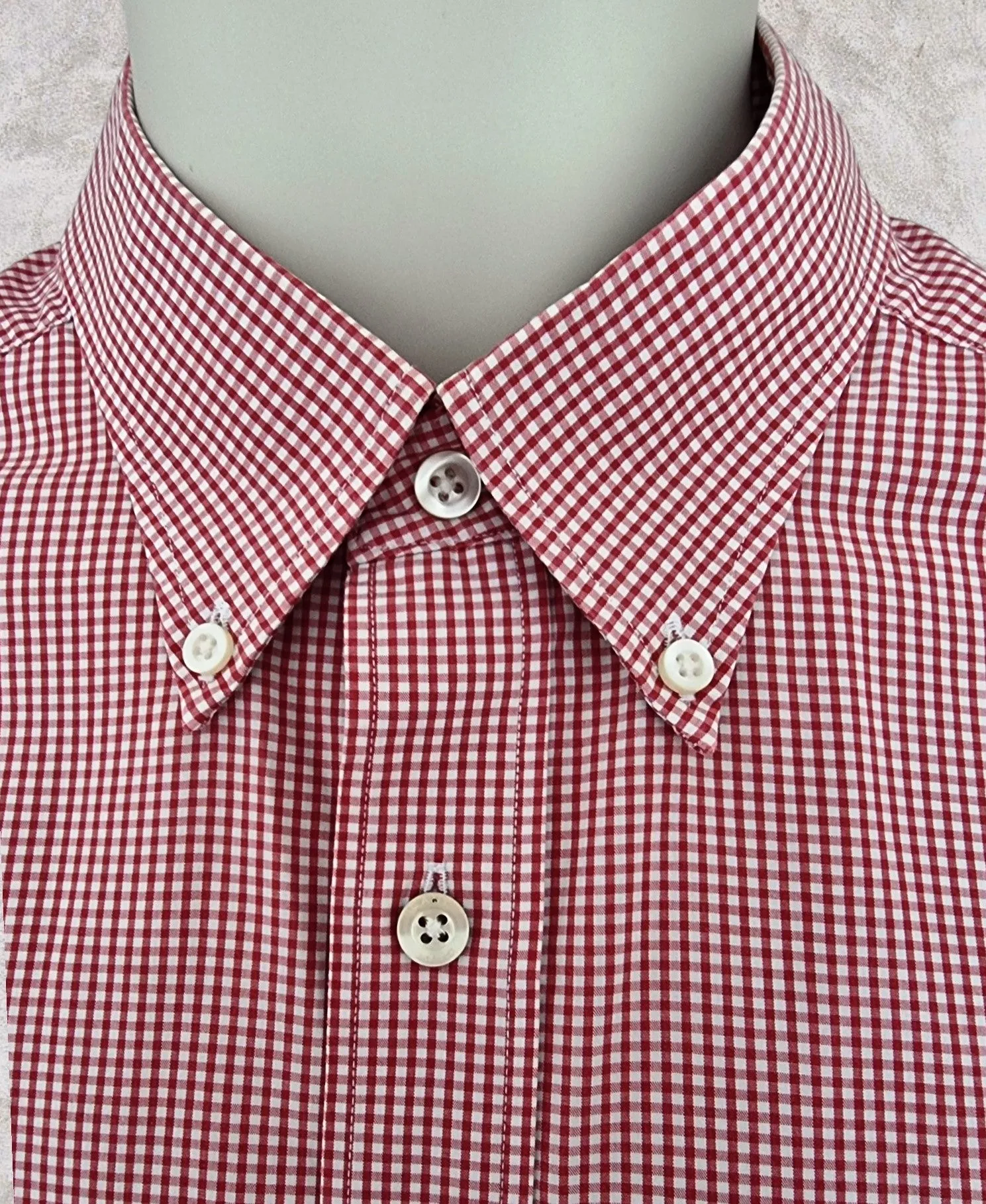 Gant Mens Regular Fit Broadcloth Shirt Red Size L
