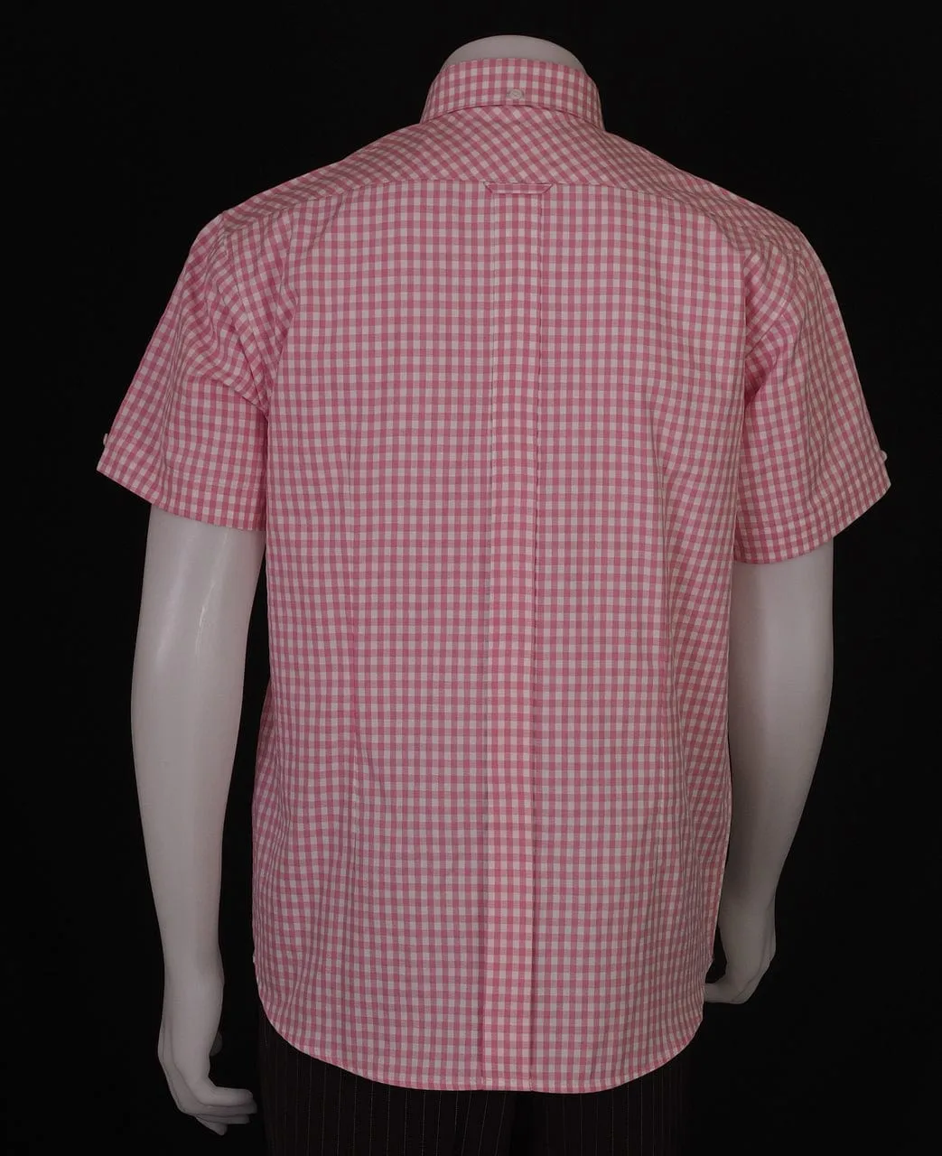 Gingham Shirt | Pink Retro Mens Gingham Shirt uk