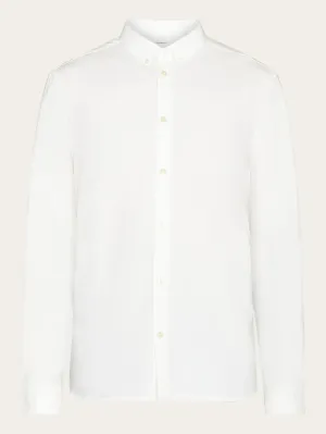 Harald Small owl oxford regular fit shirt - GOTS/Vegan - Bright White