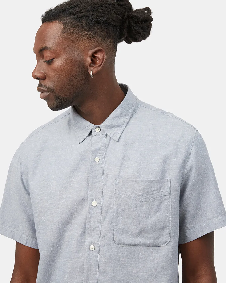 Hemp Button Front Shortsleeve Shirt