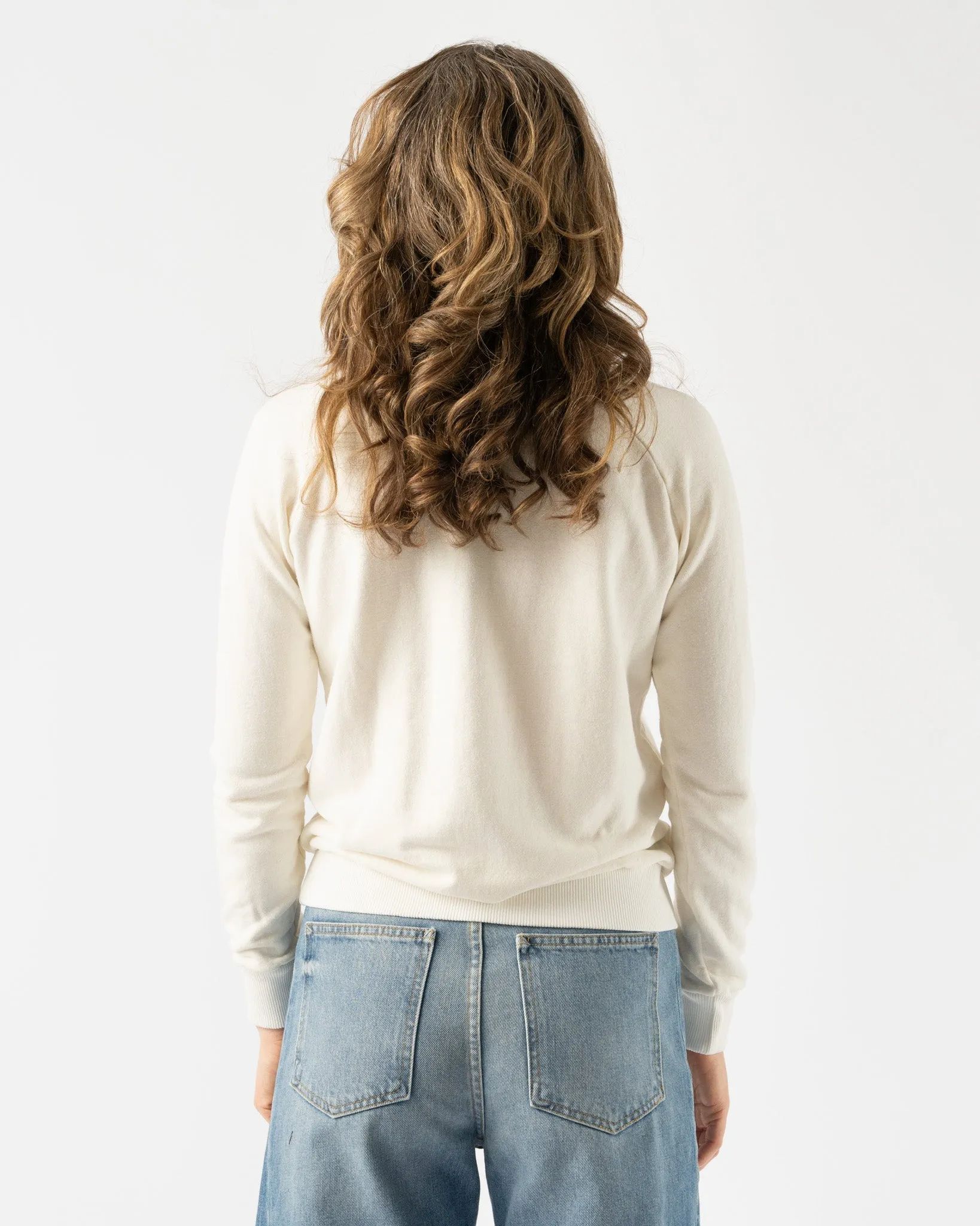 Jungmaven Alpine Raglan Sweatshirt in Washed White