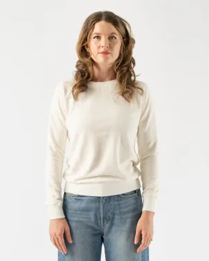Jungmaven Alpine Raglan Sweatshirt in Washed White