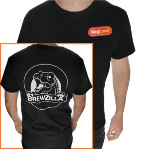 KegLand T-Shirt - Black Colour Print (Small) - BrewZilla Back