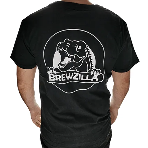 KegLand T-Shirt - Black Colour Print (Small) - BrewZilla Back