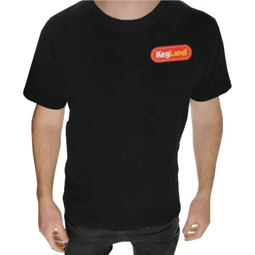 KegLand T-Shirt - Black Colour Print (Small) - BrewZilla Back
