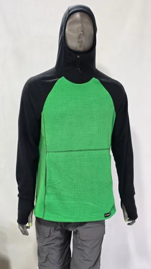Men's Hoodie - Green w/ Black sleeves & hood