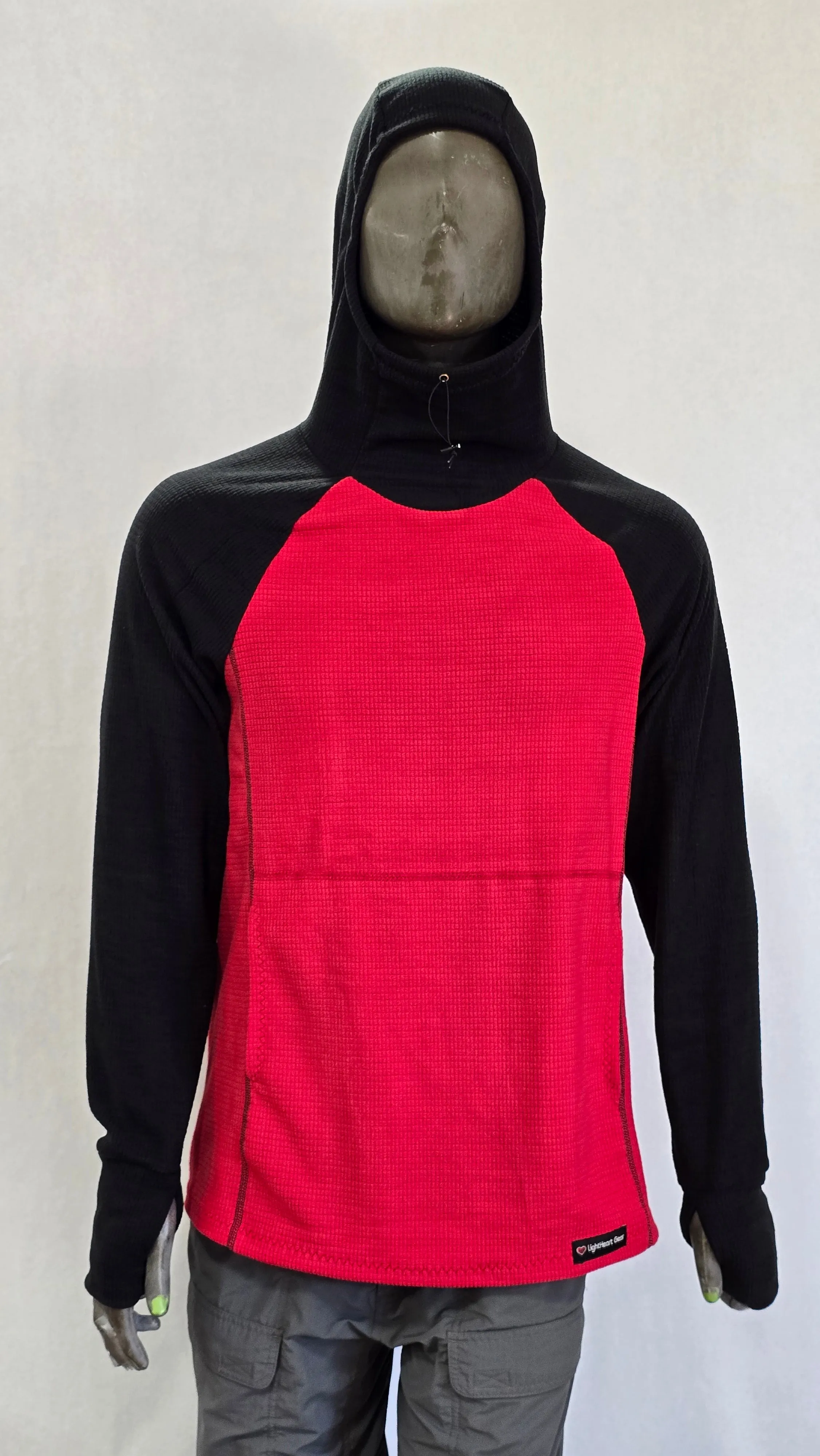 Men's Hoodie - Red w/ Black sleeves & hood