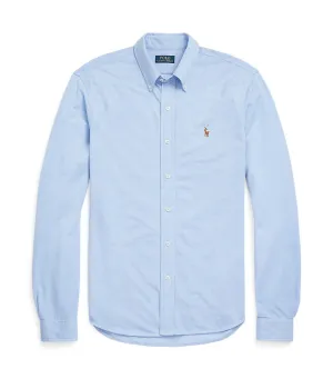 Men's Knit Oxford Shirt Harbor Island Blue