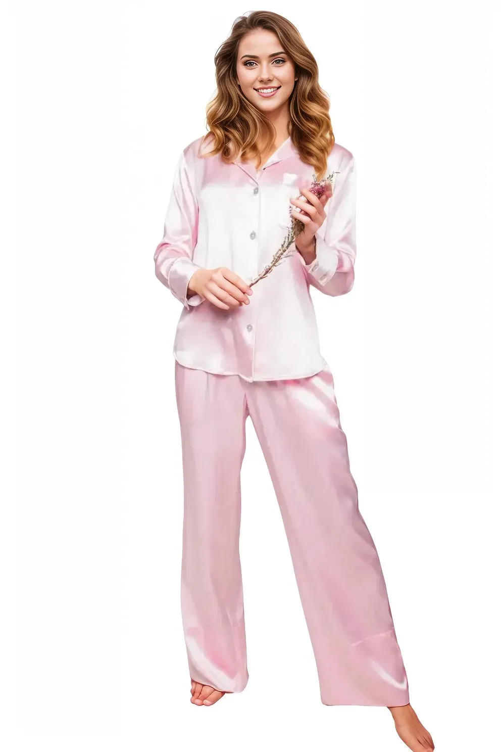 Mulberry Pink Silk Luxe Pajama