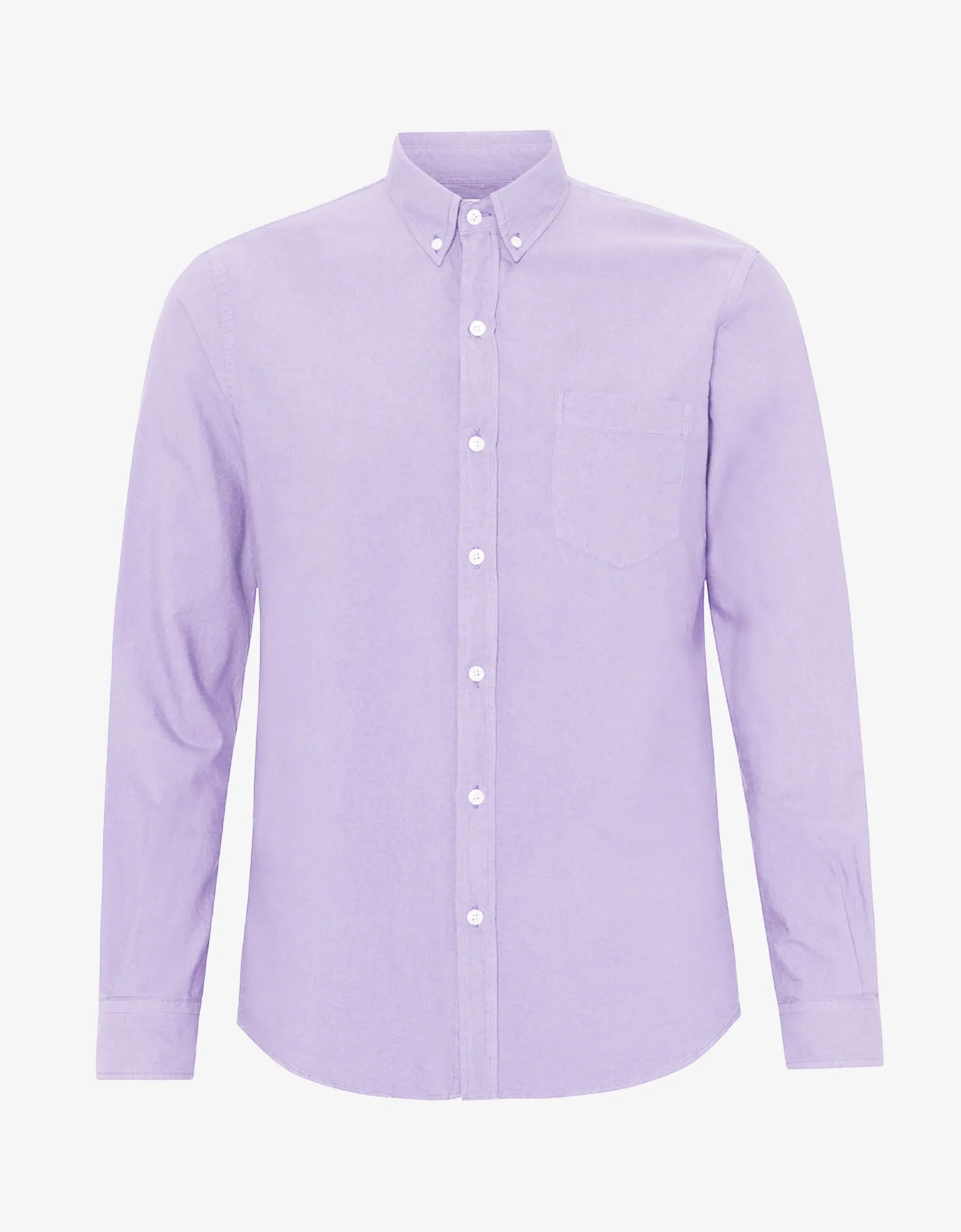 Organic Button Down Shirt - Soft Lavender