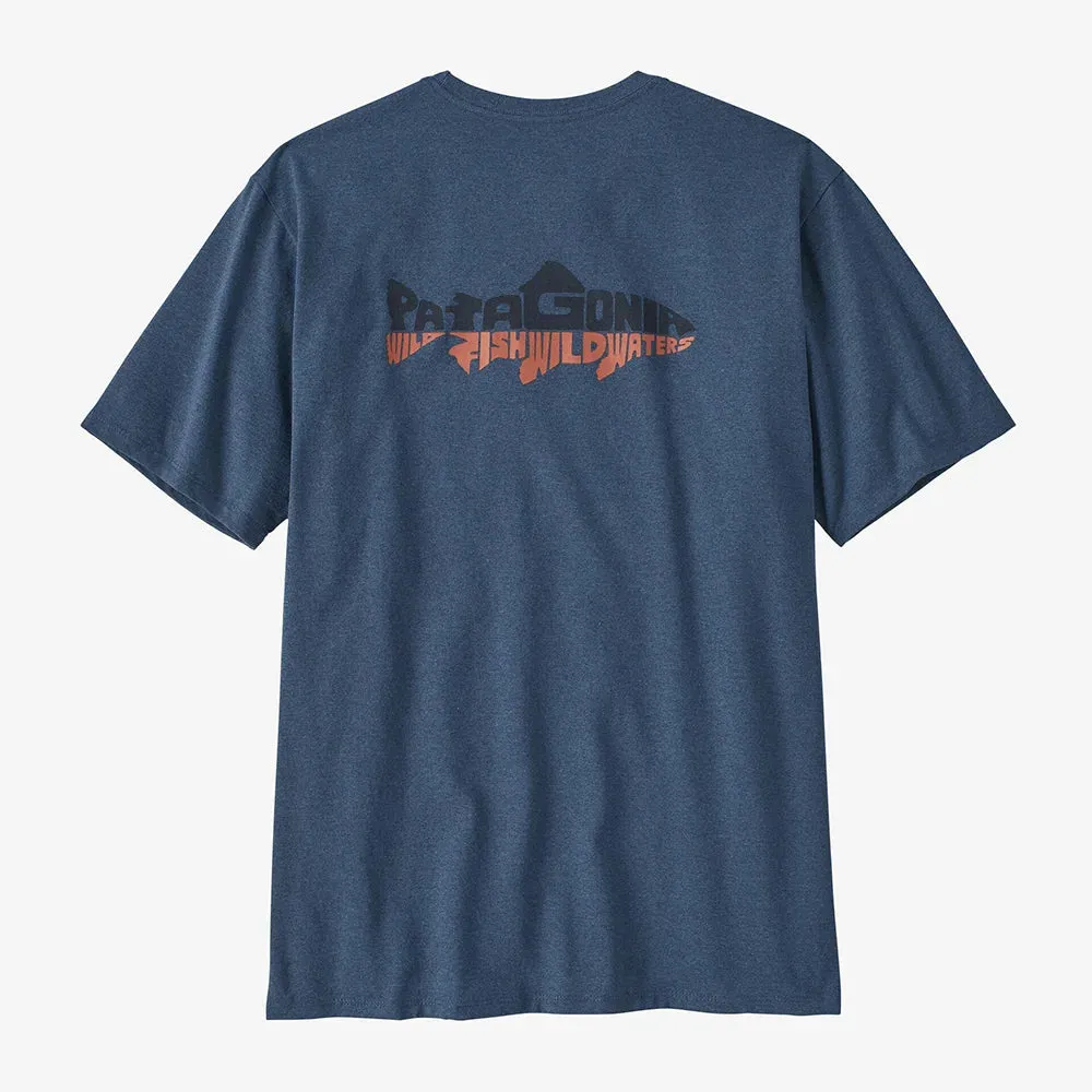 Patagonia Men's Wild Wilderness Short Sleeve Pocket Responsibili-Tee