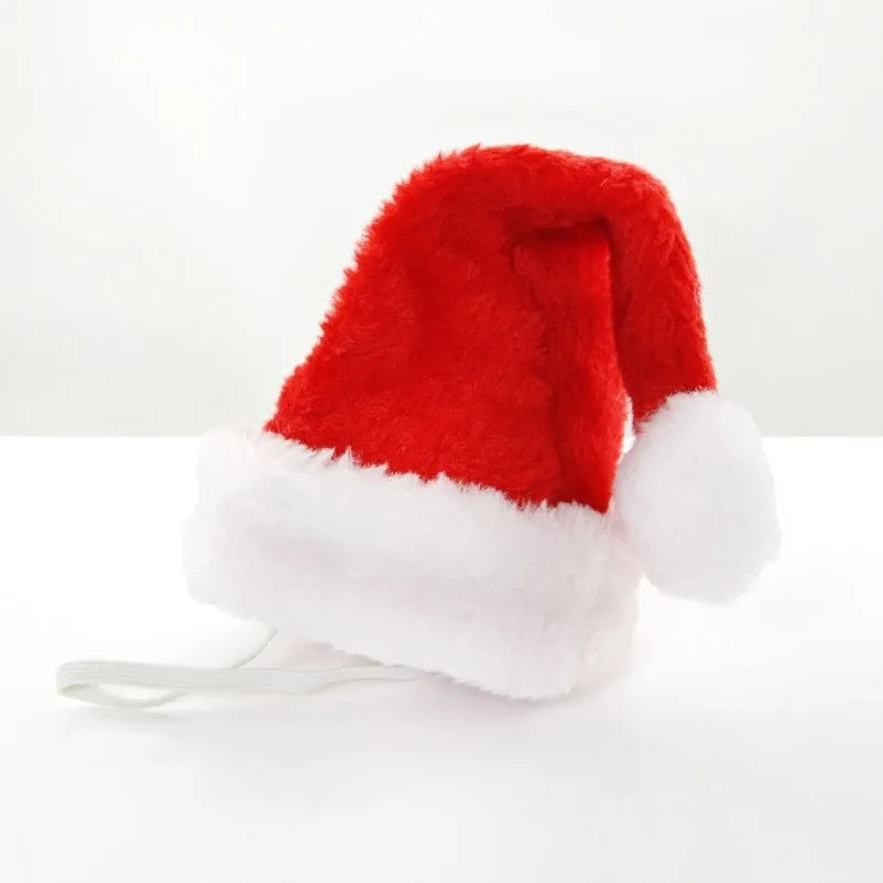 Pet Santa Hat - Christmas Photo Prop | X-Small Mini Size for Cats, Kittens   Small Dogs