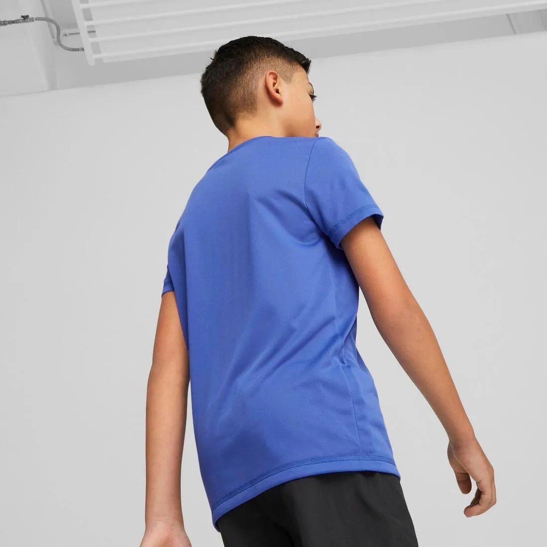 Puma Active Small Logo Boy's Tee - Blue