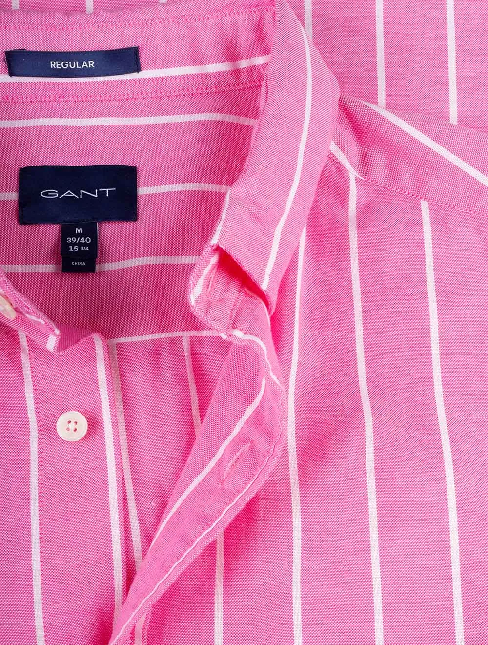 Regular Fit Oxford Stripe Shirt Perky Pink