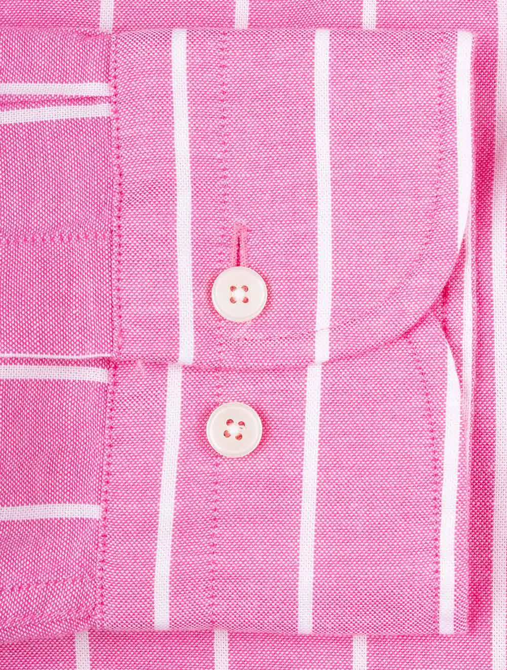 Regular Fit Oxford Stripe Shirt Perky Pink