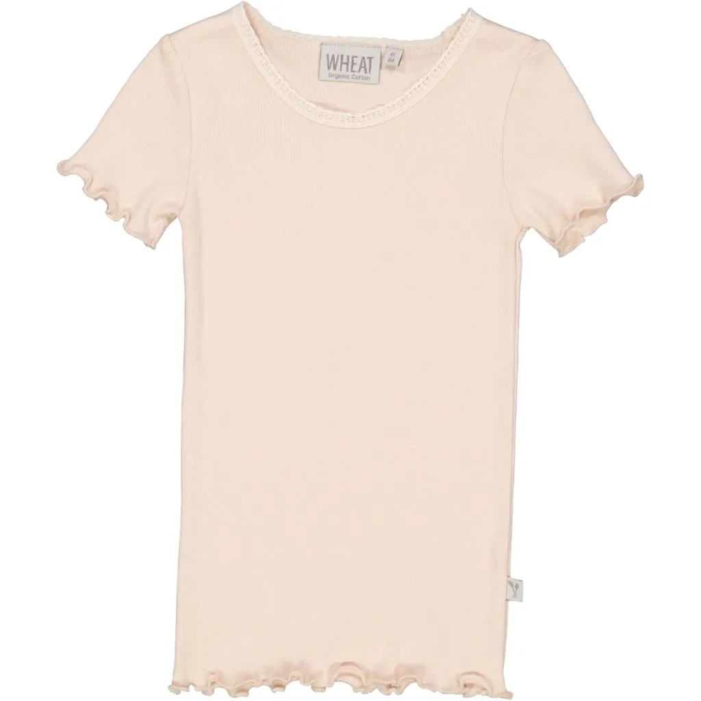Rib T-Shirt Lace SS
