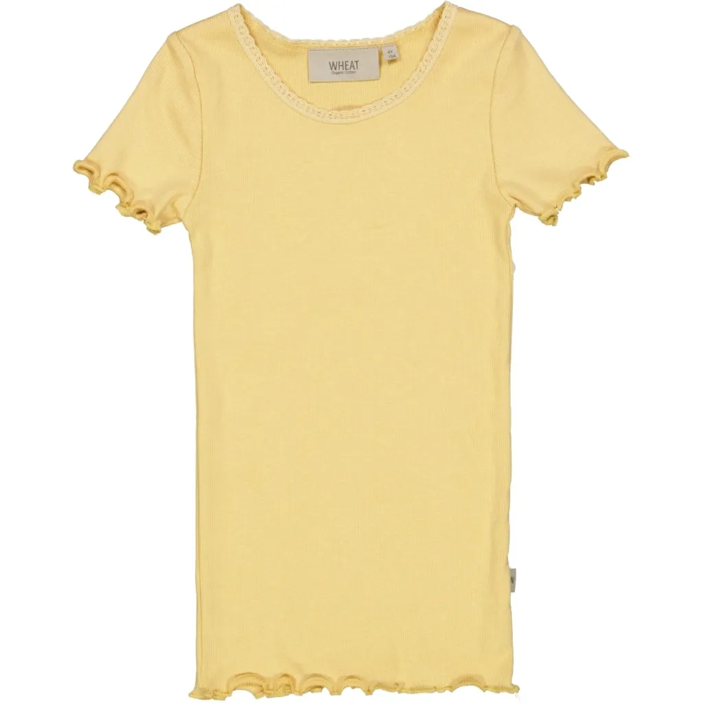 Rib T-Shirt Lace SS