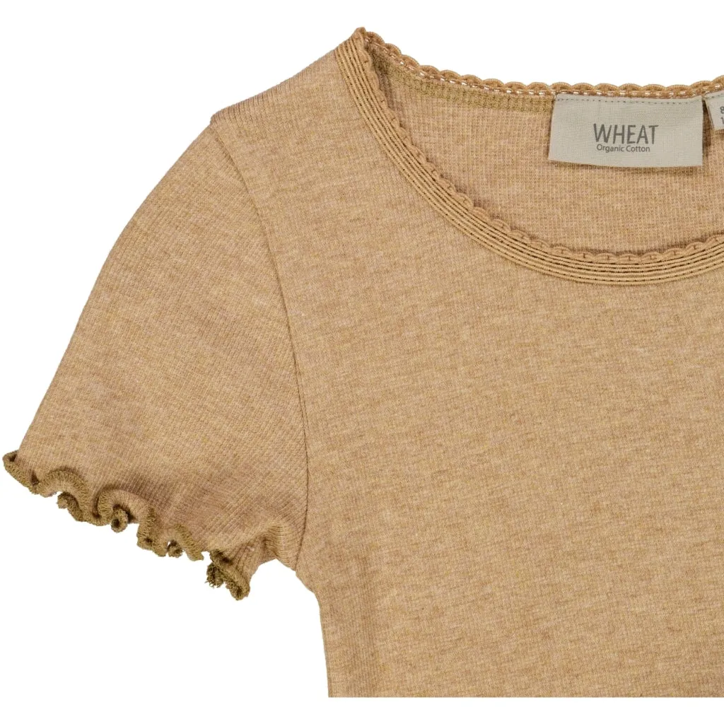 Rib T-Shirt Lace SS