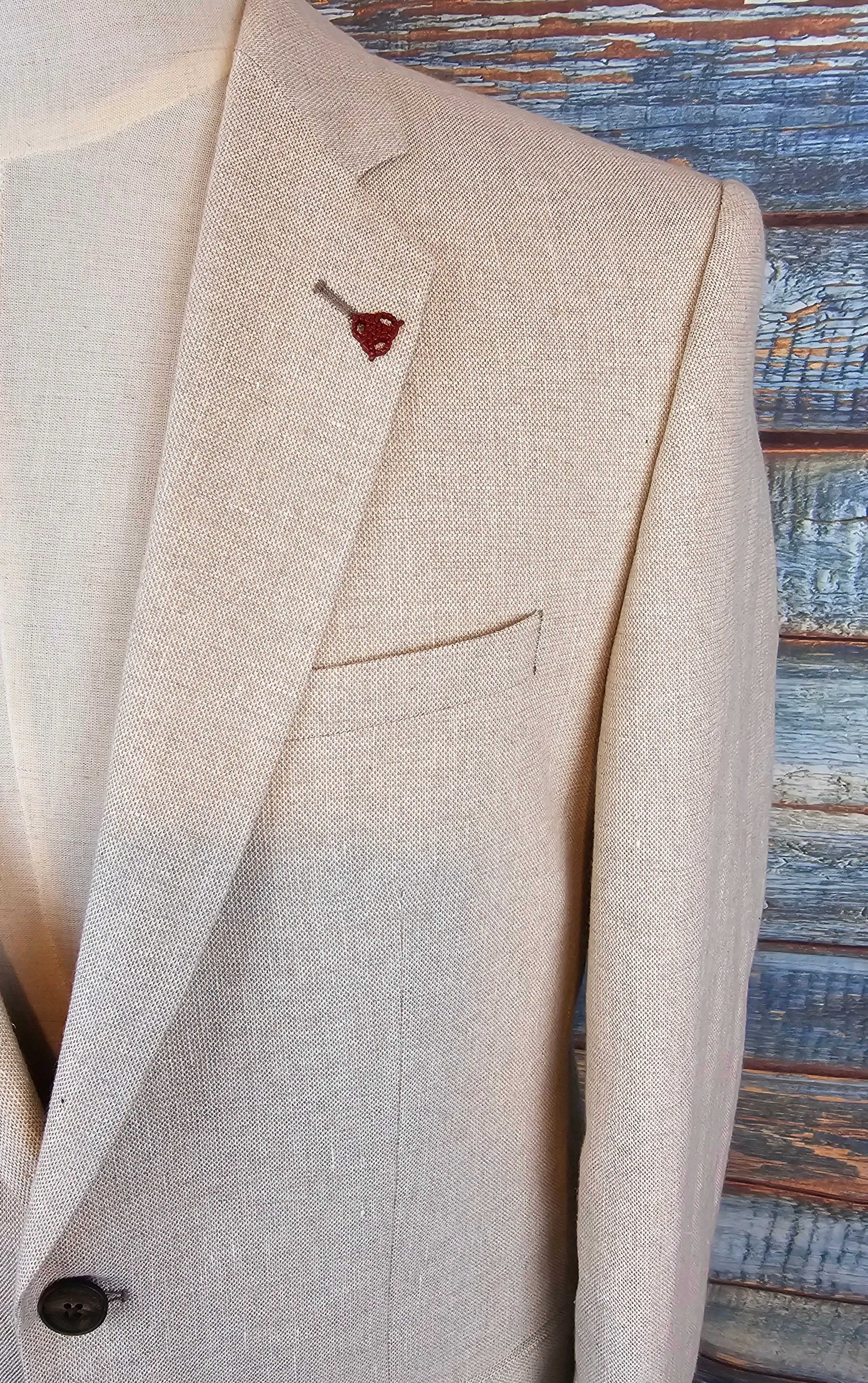 Roy Robson Slim Fit Linen and Cotton mix Jacket