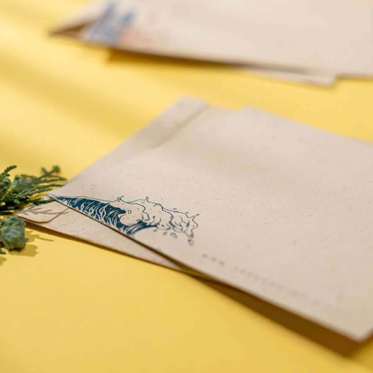 Samudra Handmade Hemp Paper Note Cards Set