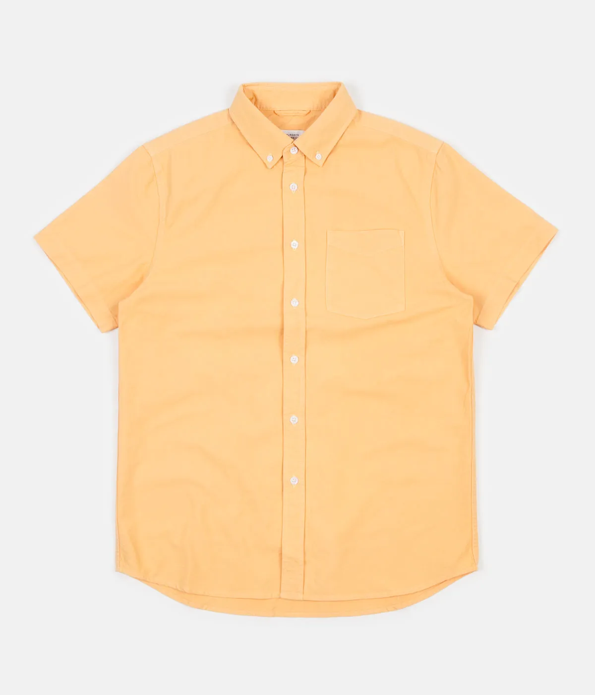 Saturdays NYC Esquina Short Sleeve Oxford Shirt - Dusty Amber