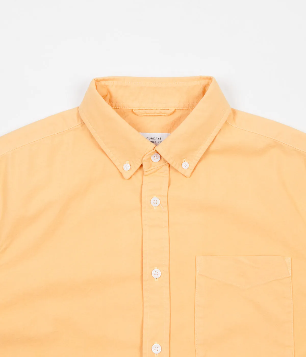 Saturdays NYC Esquina Short Sleeve Oxford Shirt - Dusty Amber