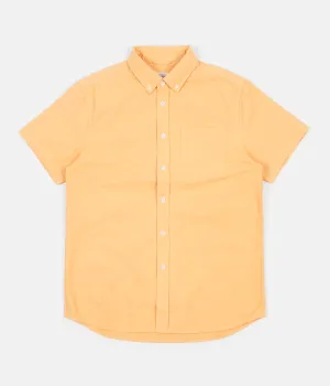 Saturdays NYC Esquina Short Sleeve Oxford Shirt - Dusty Amber