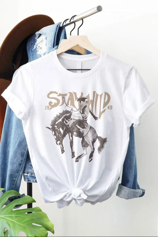 Stay Wild Cowboy Western Graphic Tee