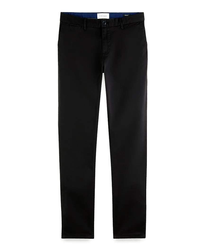 Stuart Stretch Chinos Regular Slim Fit Black