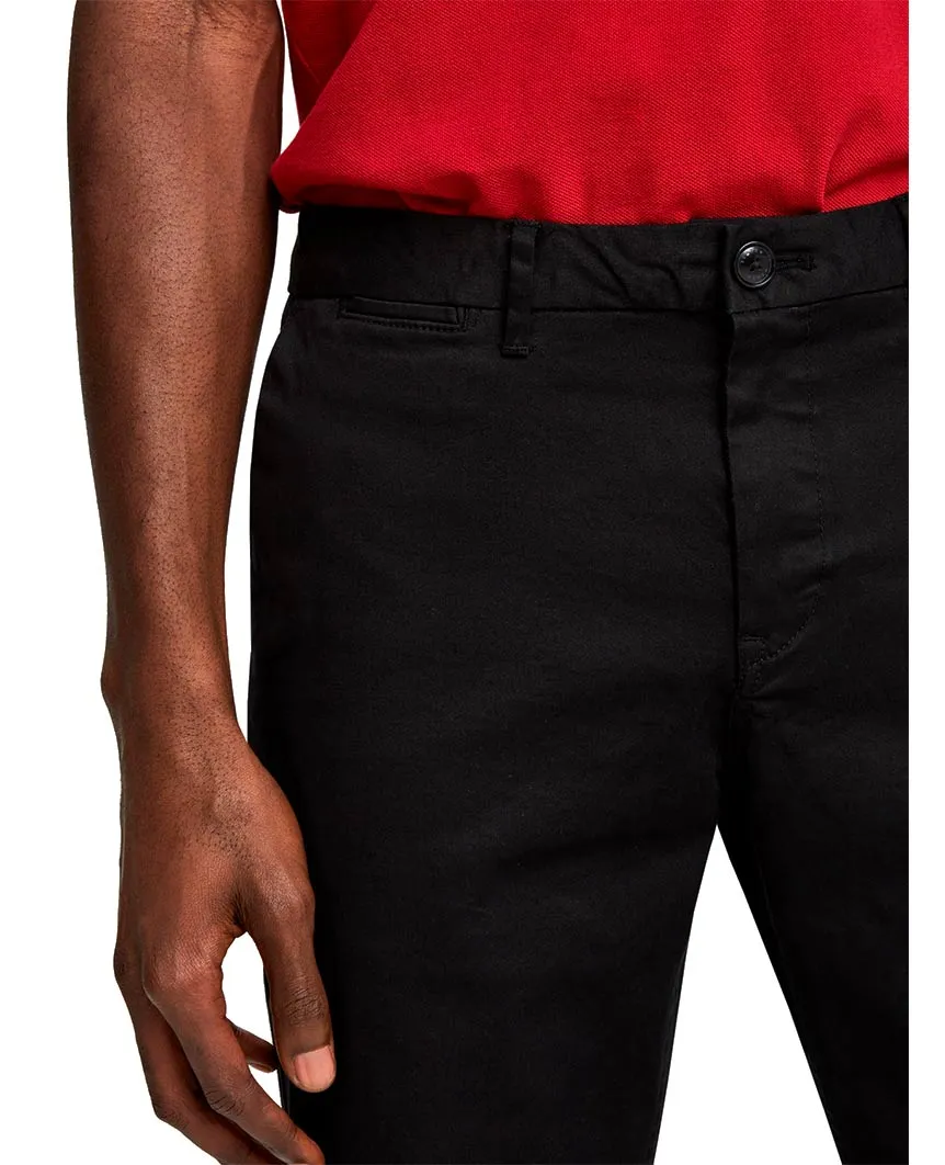 Stuart Stretch Chinos Regular Slim Fit Black