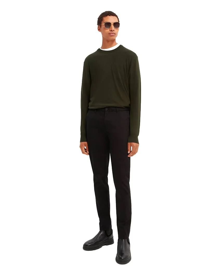 Stuart Stretch Chinos Regular Slim Fit Black