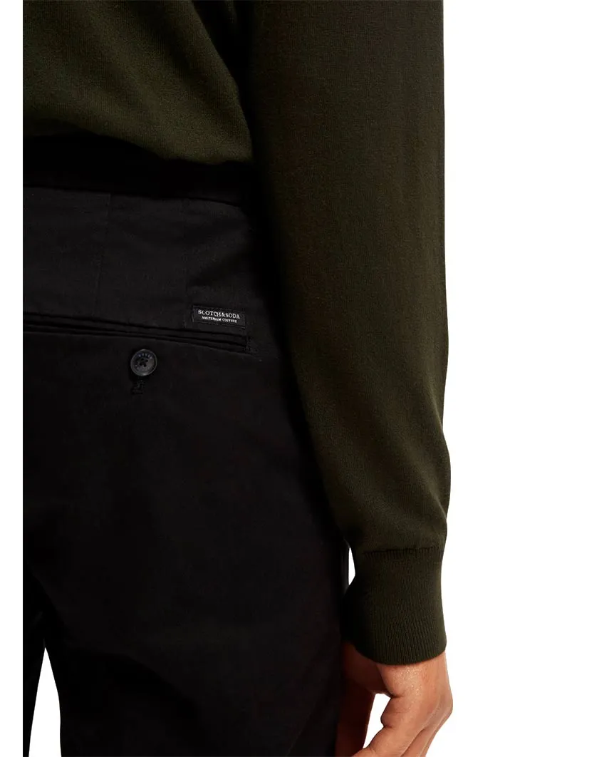 Stuart Stretch Chinos Regular Slim Fit Black