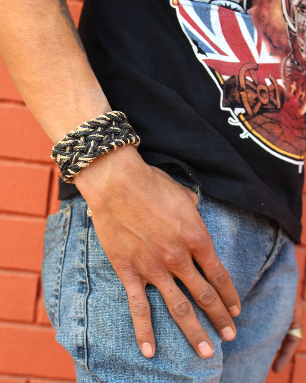 Thick Hemp Braided Bracelets
