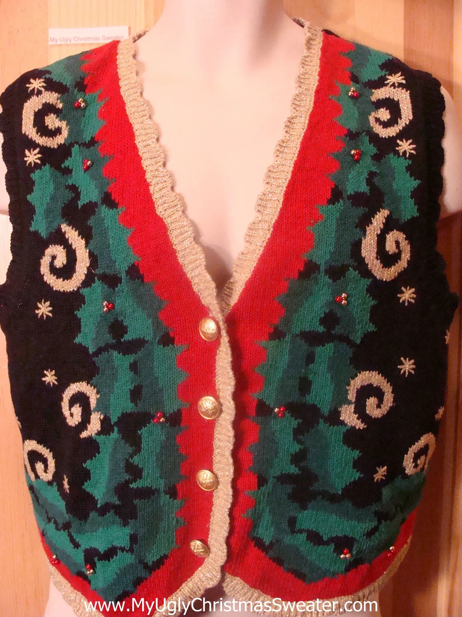 Ugly Cheap Christmas Sweater Vest