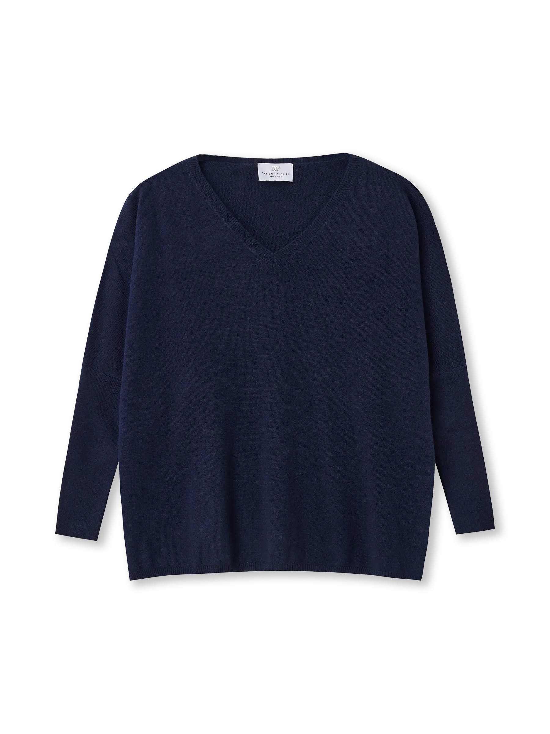 V-neck Cape Sweater | navy