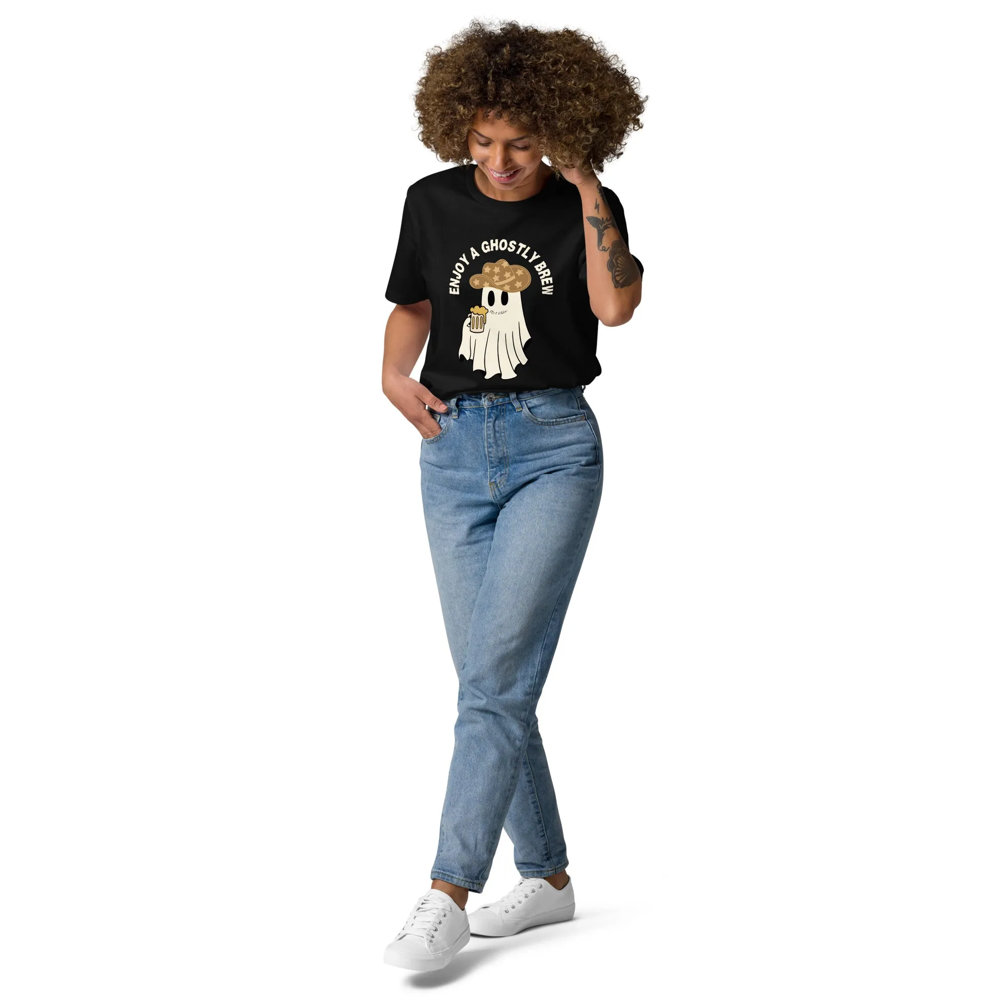 Vegan Ghost T-Shirt: Enjoy a Ghostly Brew this Halloween